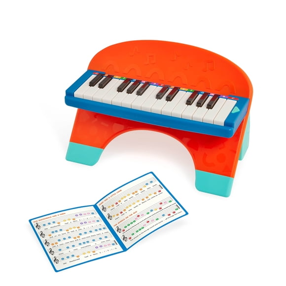 Refurbished Battat Mini Musician's Piano, 25 Color-Coded Keys, Includes Songbook and Batteries, Toddler Keyboard BT1822C2Z