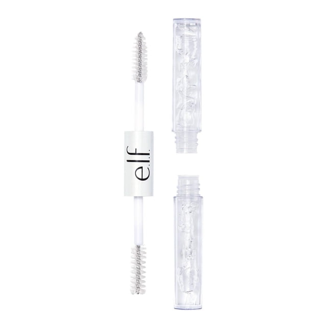e.l.f. Cosmetics Mascara transparent pour Sourcils et Cils avec une Baguette Transparente à Double Extrémité Comprenant des Brosses spoolie aux Deux Extrémités et Deux tubes Transparents Ouverts Contenant du gel transparent, Conçu pour Façonner et Fixer les Cils et les Sourcils pour Toute Couleur de Cheveux.