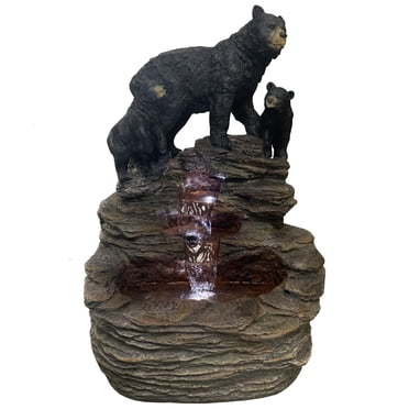 Angelo Décor Bear with Cubs Fountain