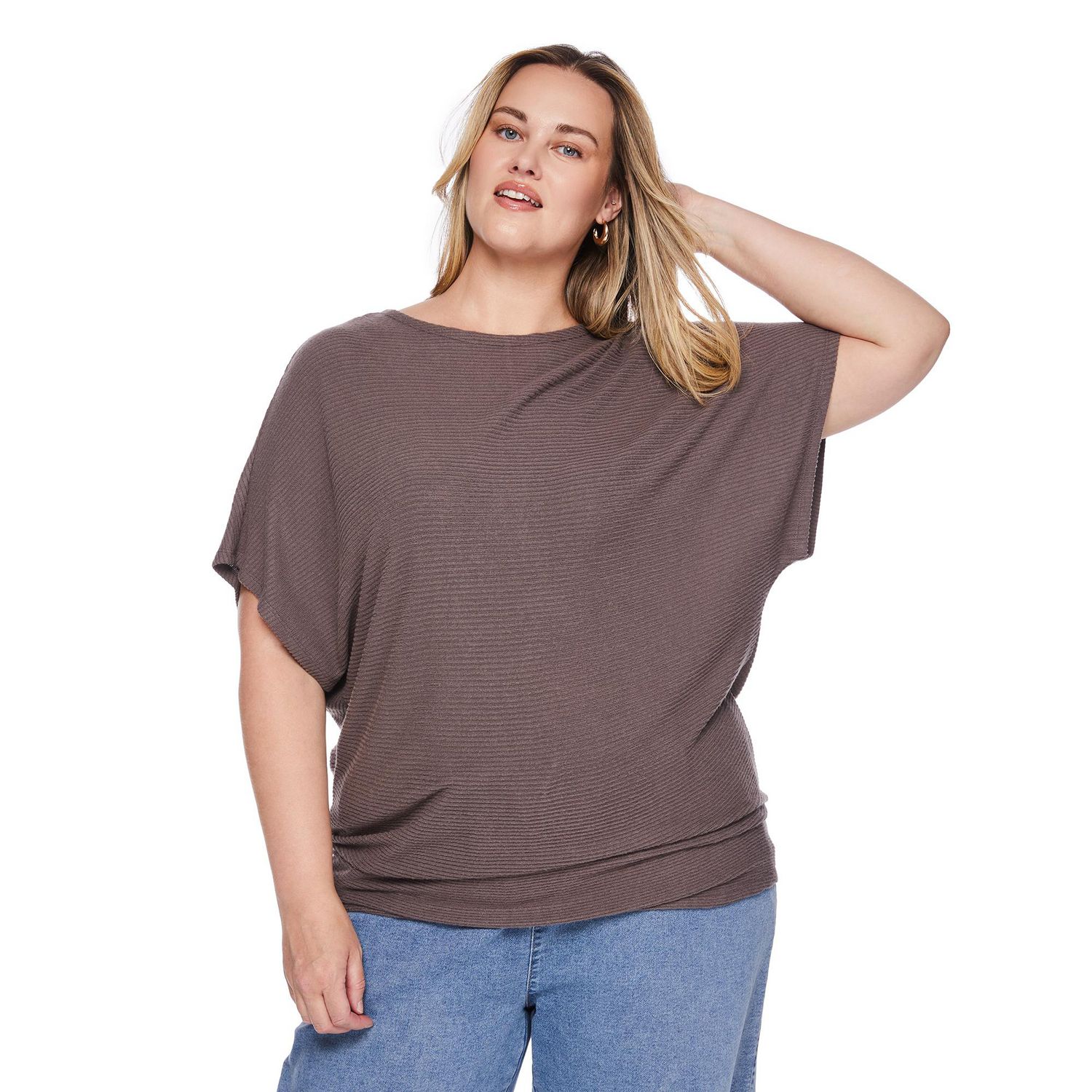 George Women's Plus Dolman Sleeve Top