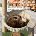 thumbnail image 2 of Cat Scratching Post es Small Cat Tree Tower with Two Cat Hammock Double Cat Hammock with Cat Toy Wooden Interactive Cat Condo for Kitten and Adults Cat, 2 of 6