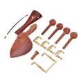 thumbnail image 4 of Ensemble de Repose-Pieds, Pièces de Violon 4/4 en Bois de Rose Résistant à l'Usure avec Vis pour Entretien des Instruments à Cordes, 4 of 8