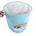 thumbnail image 2 of Printed Laundry Baskets Folding Cartoon Pattern Linen Fabric Laundry Organizing Basket(Blue Rainbow), 2 of 9