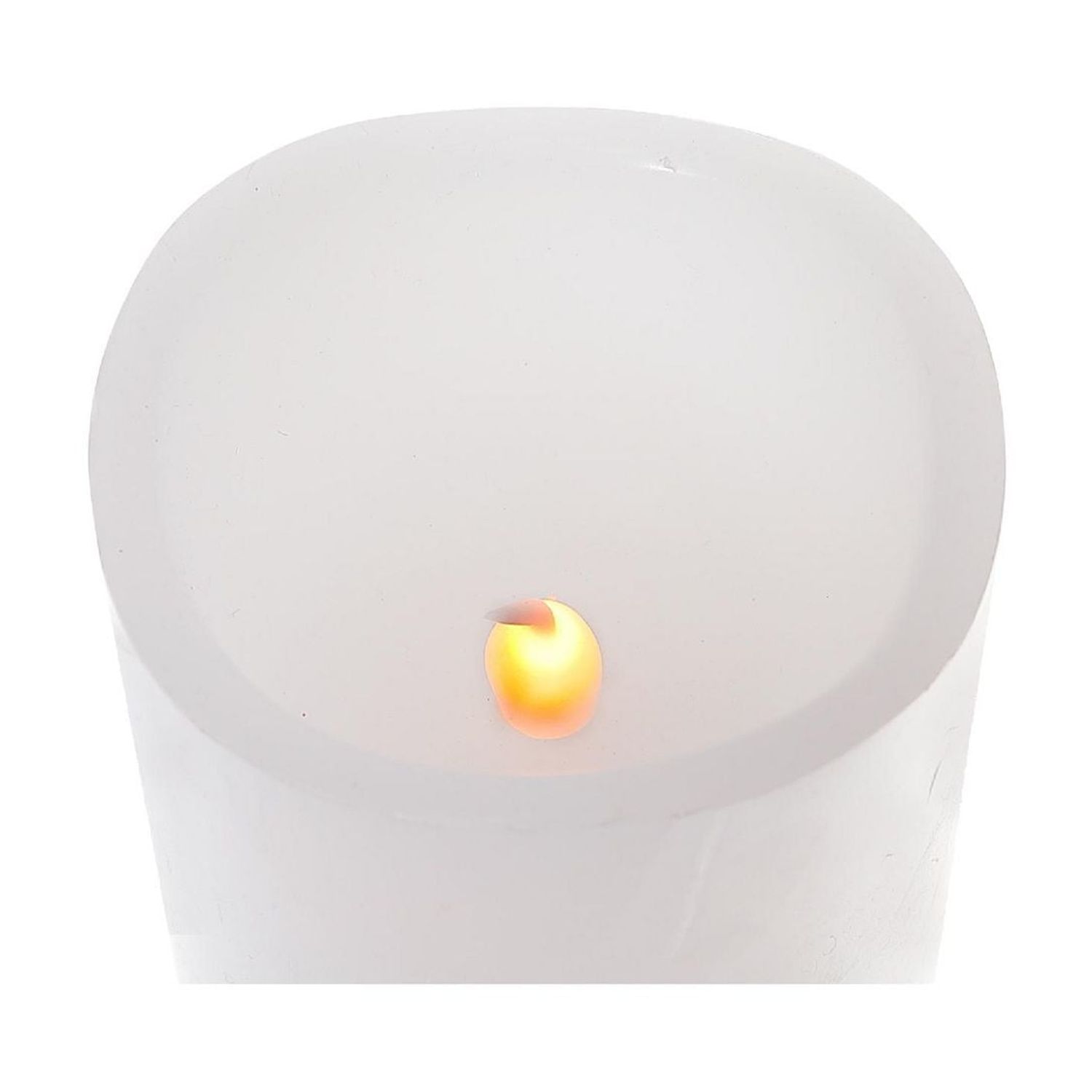 Bougie Blanche À L'Onde Led Avec Minuterie 3X4 "- Ensemble De 3