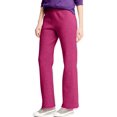 thumbnail image 1 of Hanes Womens ComfortSoft EcoSmart Petite Open Leg Sweatpants, S, Jazzberry Pink, 1 of 1