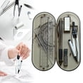thumbnail image 2 of Cxui Ensemble de Géométrie pour Étudiants, Trousse d'Outils de Dessin avec Boussole, Règle, Rapporteur, Crayon et Gomme pour l'École, Dessin et Maths (1 Ensemble) Gris, 2 of 8