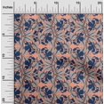 thumbnail image 1 of oneOone Polyester Lycra Fabric Leaves & Floral Block Print Sewing Fabric BTY 56 Inch Wide, 1 of 4