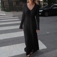 thumbnail image 1 of Dvkptbk Chandails pour Femmes Mode pour Femmes Coton à Rayures Col à Revers Ample Cardigan Irrégulier Robe Vêtements en Liquidation, 1 of 1