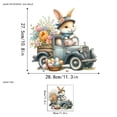 thumbnail image 3 of Easter Stickers for Window Door Stickers Easter Decorations Bunny Stickers with Eggs Decals for Easter Easter Window Clings Decorations for Home Office Classroo, 3 of 6