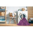 thumbnail image 2 of Ahgly Tapis d'Intérieur Lavable en Machine Carré Transitionnel Violet Cramoisi, 3 Pieds Carré, 2 of 7