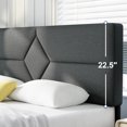 thumbnail image 5 of Full Bed Frame, GELBIY Full Size Platform Bed With Fabric Upholstered Headboard, Gray, Easy Assembly, 5 of 5
