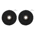 thumbnail image 3 of QualitChoice Sanding Wheel Polishing Paint Rust Grinding Inner Hole Tools for Angle Grinder Wood Metal Buffing Car Accessories #100 black 2Set, 3 of 6