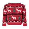 thumbnail image 1 of Matching Family Christmas Sweaters Long Sleeve Reindeer Pullovers, 1 of 9