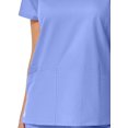 thumbnail image 2 of EON Women's COOLMAX V-Neck Mesh Panel Solid Scrub Top, 2 of 2