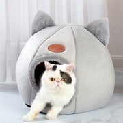EGNMCR Pussy Bed For Keeping Warm In Winter Pet Home Bed Large Pussy Bed Fully Enclosed Puss Bed Warm And Soundproof Soothes The Nerves And Helps Pussy Sleep Cat bed