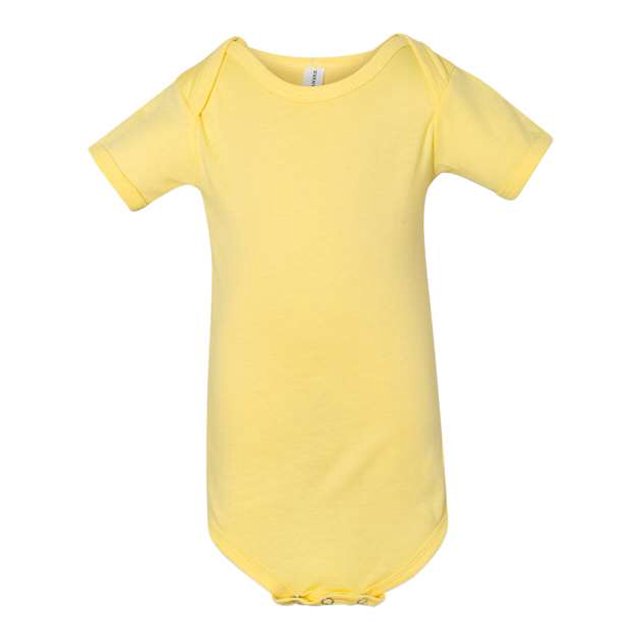 Bella Canvas Baby Jersey One Piece, 18-24, Yellow
