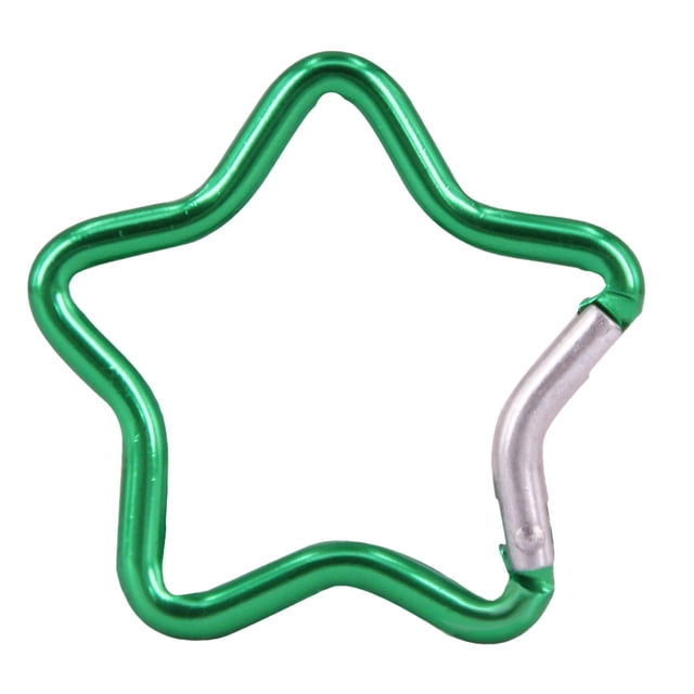 Mousqueton à Ressort en Alliage d'Aluminium en Forme d'Étoile avec Verrouillage et Clip pour Activités de Plein Air - Idéal pour la Randonnée, le Sac à Dos, le Camping et les Voyages
