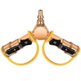 thumbnail image 1 of 1/4'' RV Propane Quick Connect Fittings Solid Brass 2 Way Y Splitter Adapter for RV Trailer & Camping Propane Hose to Motorhome Tabletop Grills, 1 of 8