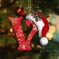 thumbnail image 3 of LSLJS 26 Letters Christmas Tree Decoration Pendant Christmas Tree Ornaments Personalized DIY Christmas Ornaments Christmas Decorations Xmas Tree Hanging Decor, 3 of 5