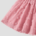 thumbnail image 4 of PatPat Family Matching Pink Set Solid Colorblock Polo collar Short-sleeve Shirt or Ruffle-sleeve Belted Dress, 4 of 5