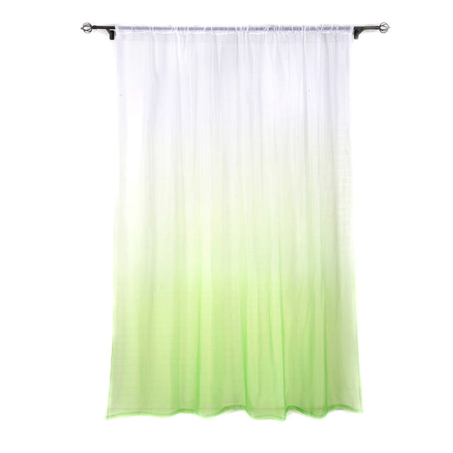 YZHM Gradient Sheer Curtain Tulle Window Treatment Voile Drape Valance 1 Panel Fabric