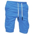 thumbnail image 3 of Men's Cargo Shorts Plus Size Big and Tall Cargo Shorts Multi-Pockets Relaxed Summer Drawstring Beach Shorts Pants, 3 of 5