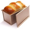 thumbnail image 1 of Gourmet Baker's Secret: Pullman Loaf Pan, Carbon Steel Loaf Pan With Lid, For Uniform Heating And Easy Release, 1 of 8