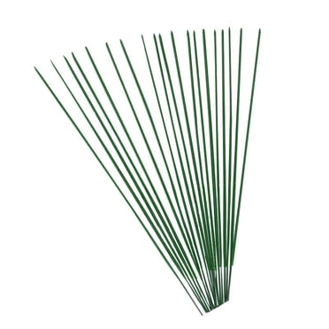 MasteelfCA 50 Pcs Fil Tige Floral Artisanat Fil Fleur Bricolage Fait Main Arrangement Floral Calibre de Fil Fil Floral 2 * 400MM de Diamètre (Vert)