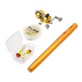thumbnail image 4 of Fishing Rod Reel Combo Set Mini Telescopic Portable Pocket Pen Fishing Rod Pole + Reel, 4 of 8