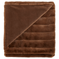 thumbnail image 1 of Bouclair Rust Cougar Faux Fur Throw 50x60 in (127x152 cm), 1 of 10