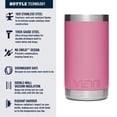thumbnail image 3 of YETI Rambler Jr. 12 oz Kids Bottle, with Straw Cap, Harbor Pink, 3 of 4