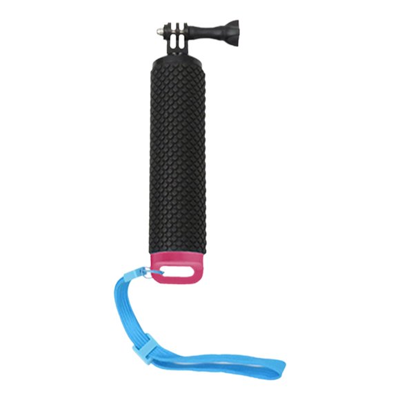 Bunblic Floating Hand Grip Buoyancy Sticks Anti Slip Wrist Strap Monopod Pole Underwater Hand Stick Floating Bobber Stick for Surfing Pink