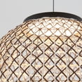 thumbnail image 4 of Artika Benson Exotic Integrated LED Pendant Light, Black and Rattan, 4 of 9