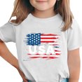 thumbnail image 1 of T-Shirt pour Enfants, Imprimé de la Fête de l'Indépendance à Manches Courtes et Col Rond, Haut Décontracté et Polyvalent pour Garçons et Filles de 3 à 15 Ans, 1 of 6