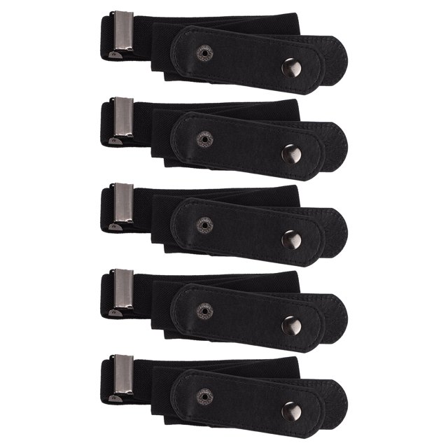 Octpeak Ceinture Sans Boucle, Ceinture Durable Sans Perçage pour Hommes Facile Pratique 5 Pcs pour Randonnée Camping, Course Ou Golf pour Ceinture Décontractée