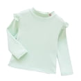 thumbnail image 2 of RXIRUCGD Chemise Imprimée à Manches Longues pour Fille avec Col Rond et Base Décontractée en Dessous (Vert, Taille : 4 Ans), 2 of 3