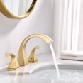 thumbnail image 3 of 8 inch Widespread Bathroom Faucet with Drain Assembly, 3 of 5