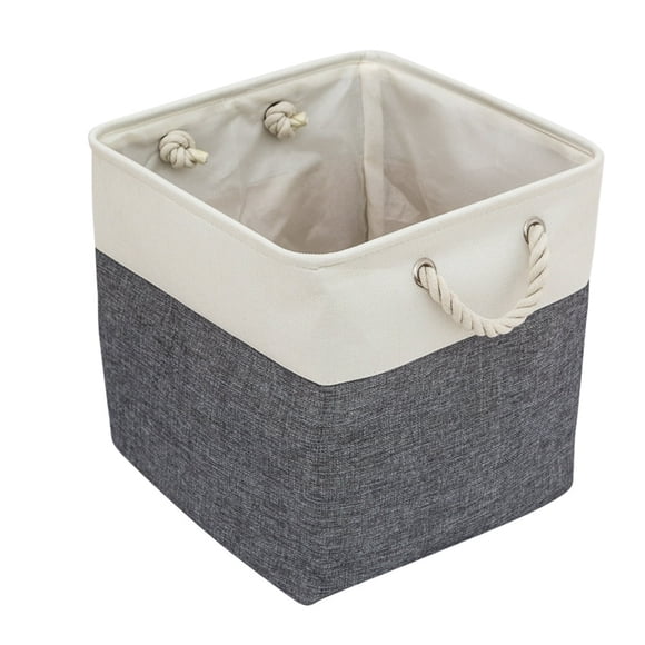 Dog Toy Box Large Dog Toys Storage with Handle Collapsible Dog Toy Bin Fabric Basket Chest Organizer Perfect for Pet Toys Blankets Dog Toys and Accessories