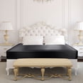 thumbnail image 2 of Unique Bargains Satin Silk Fitted Bed Sheet with Deep Pocket Ultra Luxury Smooth, 2 of 7