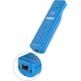 thumbnail image 4 of Wii Controller Compatible with Nintend Wii, Wii U with Motion Plus, 1 Pack Wii Remote and Nunchuck Controller with Silicone Case and Wrist Strap (Blue), 4 of 6