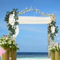 thumbnail image 4 of Artificial Wedding Arch Flowers Floral Arrangement for Living Room  Pink, 4 of 8