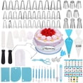 thumbnail image 1 of yeacher Professional 170-Piece Cake Decorating Kit with Stainless Steel Turntable, Icing Tips, and Reusable Pastry Bags for Creative Baking Designs, 1 of 6