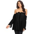 thumbnail image 1 of Women Renaissance Off Shoulder Top Costumes Blouse Boho Peasant Shirt, 1 of 5