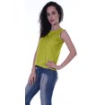 thumbnail image 3 of Moomaya Haut Sans Manches Uni pour Femmes Blouse en Schiffli Tunique Décontractée d'Été, 3 of 6