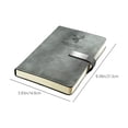 thumbnail image 3 of SLYNSHome Carnet à Couverture Rigide Ligné – Petit Carnet A5, Cahiers de Journal pour Femmes, Hommes Fournitures de Bureau - Gris, 3 of 9