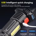 thumbnail image 4 of Birdeem Portable Flashlight Rechargeable Super Bright Outdoor Home 5 Led Wick Long-Range Light Patrol Flashlight Handheld Light, 4 of 9