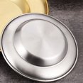 thumbnail image 3 of Stainless Steel Plate Set, Portable Tableware Set, Plates, Outdoor Camping, Picnic Barbecue, 3 of 6