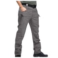 thumbnail image 3 of cllios Pantalon de Randonnée pour Homme Grande Taille Pantalon Cargo à Multiples Poches Pantalon d'Extérieur Imperméable en Ripstop Pantalon de Travail de Randonnée Léger Extensible Noir 4TG, 3 of 8
