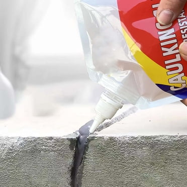 Agent Scellant pour Fissures de Dalle de Béton, Remplissage Étanche, Colle de Calfeutrage, Scellant Isolant pour Béton 500 g