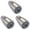 Argent 3 Paquets, variante sur Buse Universelle de Tuyau d'Eau pour Robinet de Cuisine de Remplacement avec Tête de Pulvérisateur Fonction – Tête de Pulvérisateur Universelle à Tirer vers le Bas pour Robinet de Cuisine Fini Brossé, 10,04 cm X 5,25 cm, Argent 1 Paquet